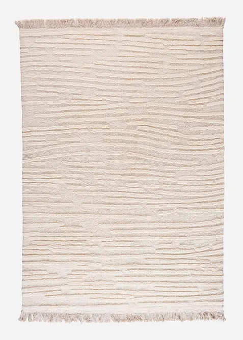 Tappeto Kilim con struttura a rilievo e frange, bonprix