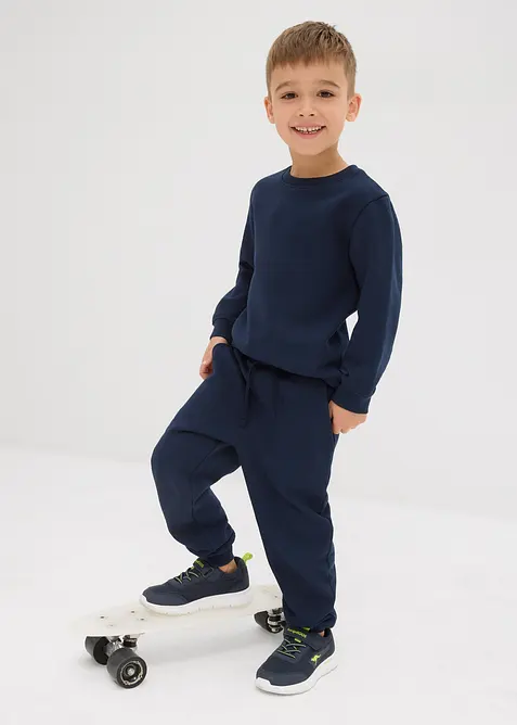 Pantaloni da jogging in morbido misto cotone (pacco da 2), bonprix