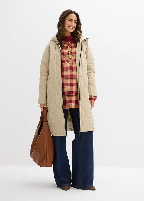 Cappotto prémaman imbottito 3 in 1 di media pesantezza con inserto babywearing, bonprix