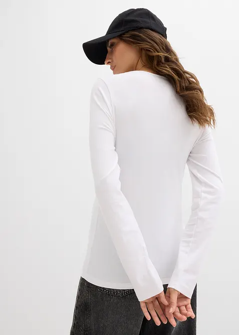 Maglia prémaman / da allattamento in cotone biologico (pacco da 2), bonprix