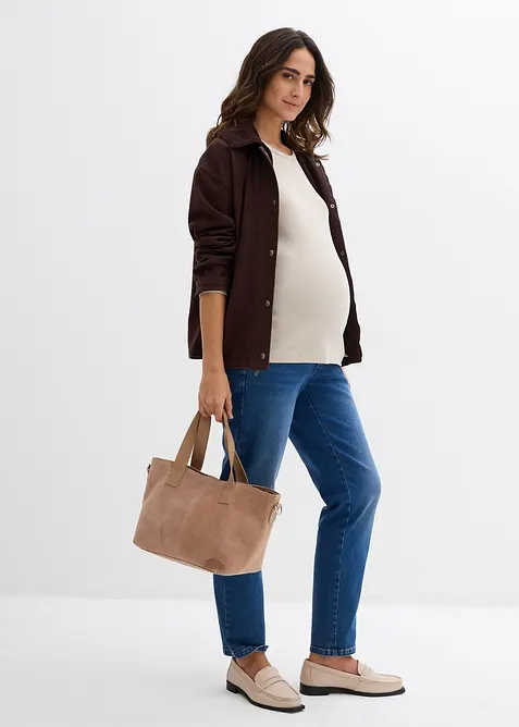 Maglia prémaman a costine in puro cotone (pacco da 2), bonprix