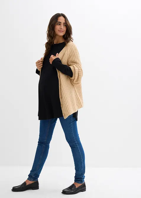 Maglia prémaman / da allattamento lunga in puro cotone biologico, bonprix