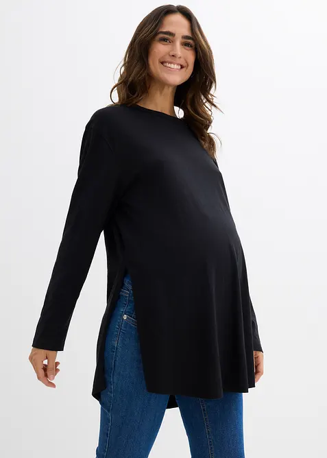 Maglia prémaman / da allattamento lunga in puro cotone biologico, bonprix