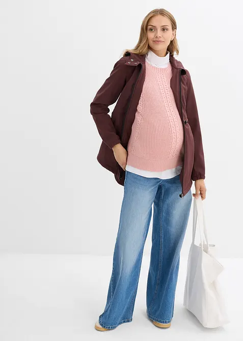 Softshell prémaman con inserto babywearing, regolabile in vita, bonprix