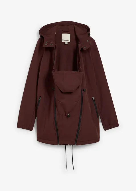 Softshell prémaman con inserto babywearing, regolabile in vita, bonprix