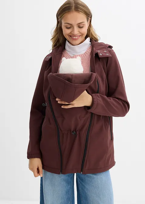 Softshell prémaman con inserto babywearing, regolabile in vita, bonprix