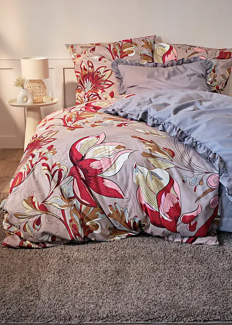 Biancheria da letto con motivo floreale, bonprix