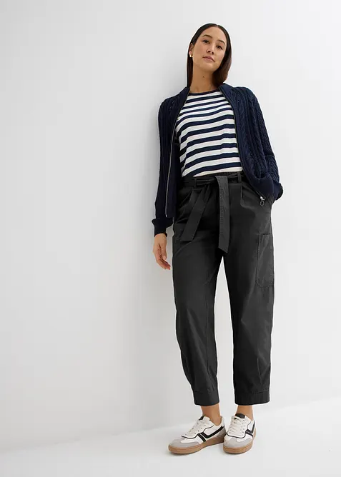 Pantaloni cargo cropped, bonprix