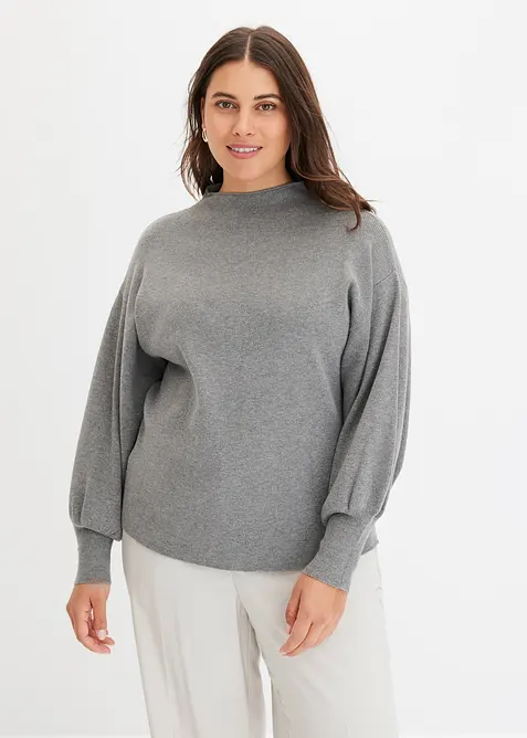 Maglione oversize in misto viscosa, bonprix
