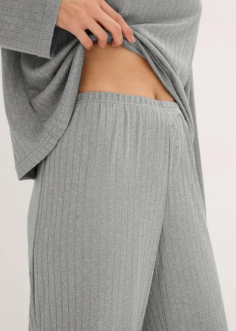 Pigiama in morbido jersey pointelle, bonprix