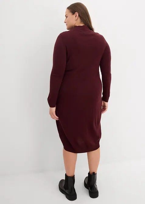 Abito in filato fine con colletto dritto, bonprix