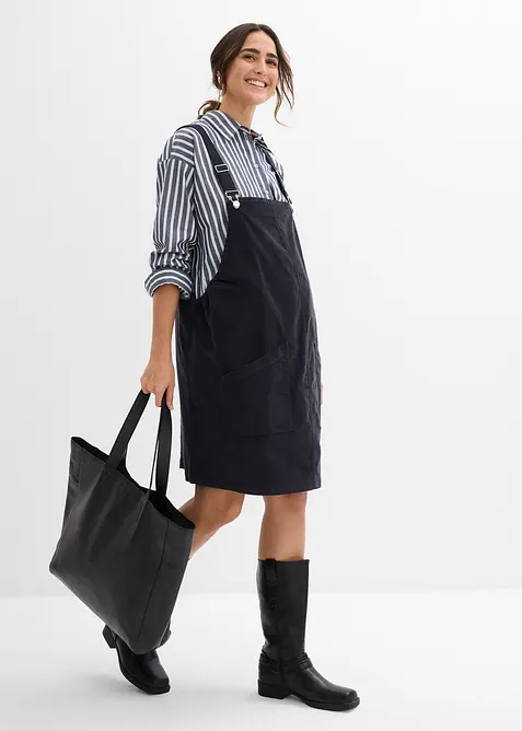 Abito salopette prémaman in velluto di cotone elasticizzato, bonprix