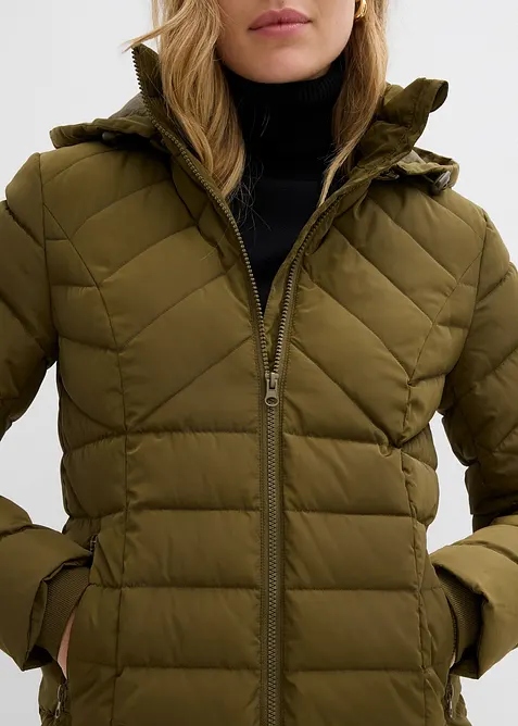 Giacca trapuntata leggera con cappuccio rimovibile, bonprix