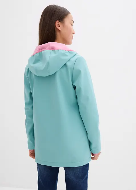 Softshell idrorepellente con cappuccio, bonprix