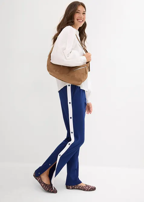 Pantaloni da jogging ad asciugatura rapida con bottoni automatici, bonprix