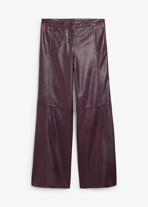 Pantaloni larghi in nappa d'agnello, bonprix