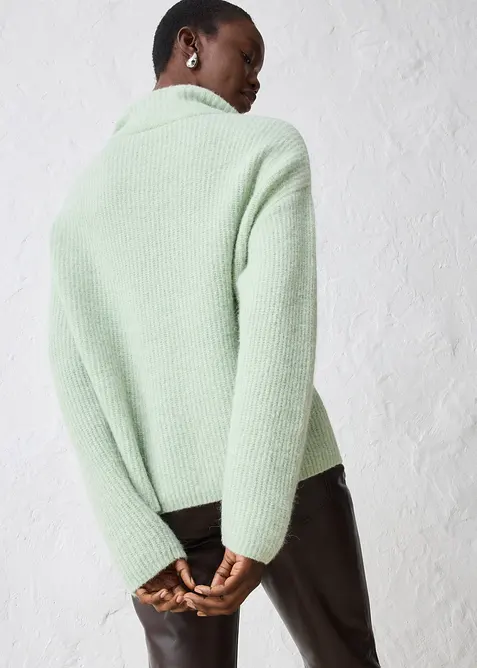 Maglione oversize con lana di alpaca, bonprix