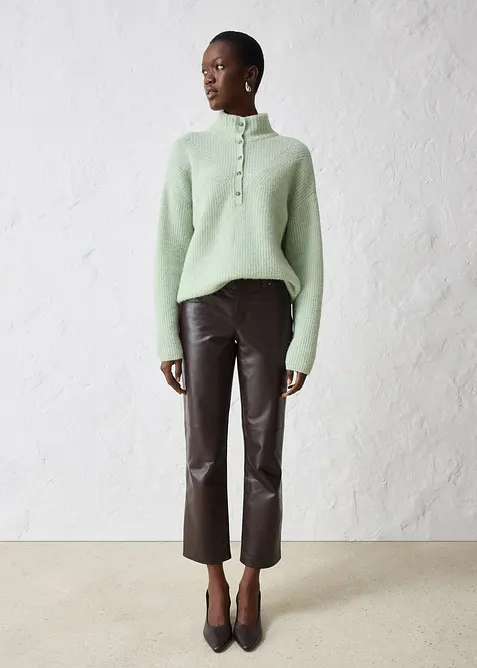 Maglione oversize con lana di alpaca, bonprix