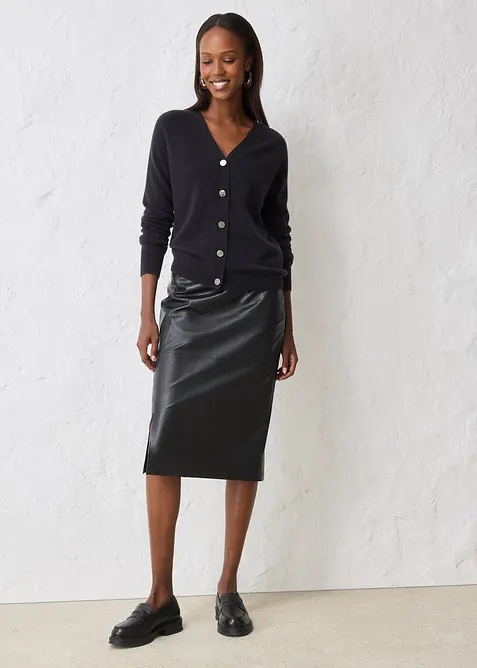 Cardigan con cashmere certificato secondo il Good Cashmere Standard®, bonprix