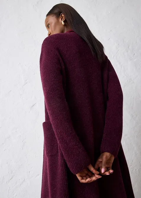 Maxi cardigan con fibra di alpaca, bonprix