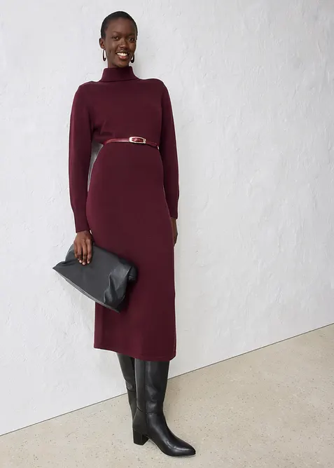 Abito in maglia di lana merino, bonprix