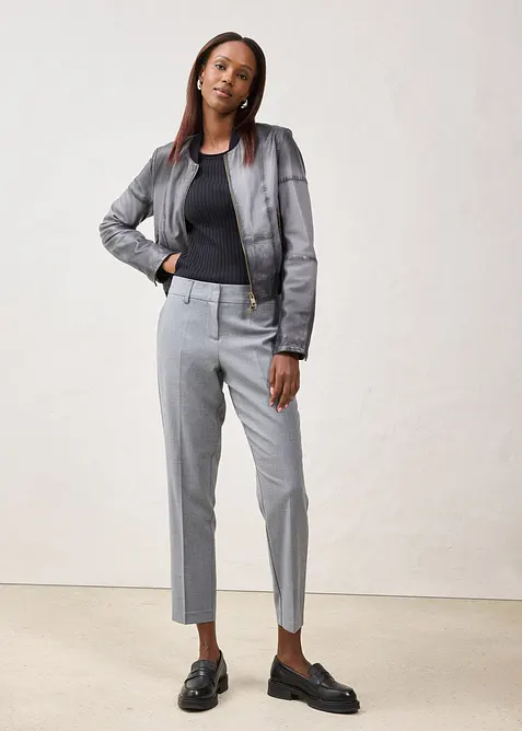 Giacca di pelle in nappa di agnello, bonprix