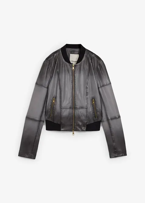 Giacca di pelle in nappa di agnello, bonprix