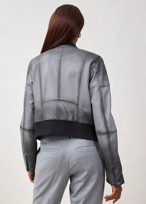 Giacca di pelle in nappa di agnello, bonprix