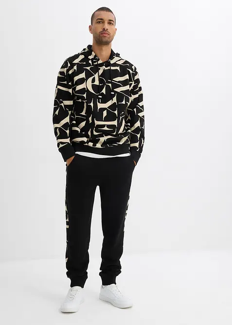 Felpa con cappuccio in cotone biologico, loose fit, bonprix