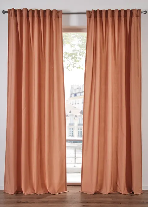 Tenda semitrasparente in materiale riciclato (pacco da 2), bonprix