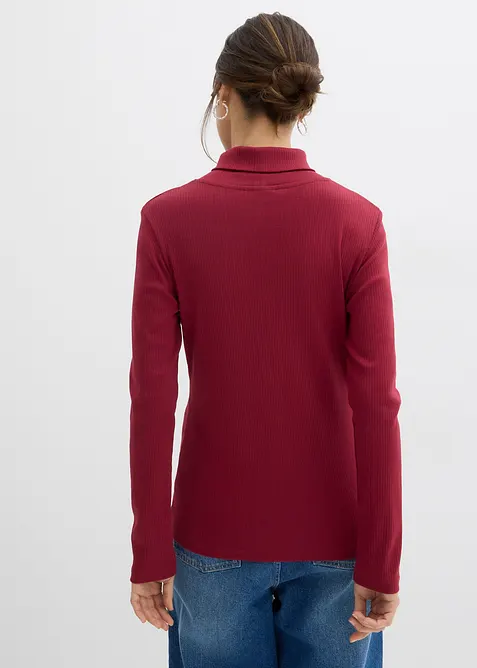 Maglia a collo alto in puro cotone, bonprix