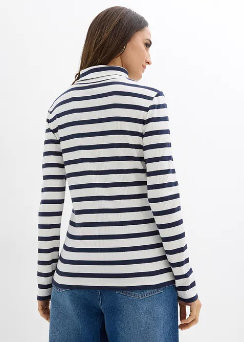 Maglia a collo alto in puro cotone, bonprix