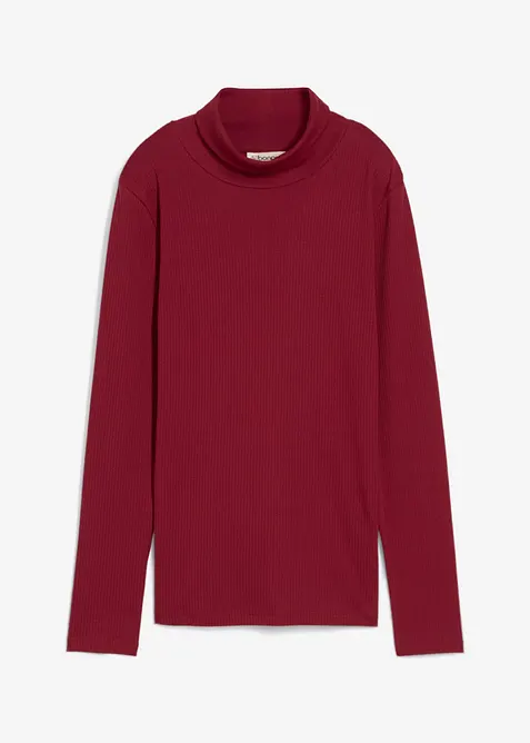 Maglia a collo alto in puro cotone, bonprix