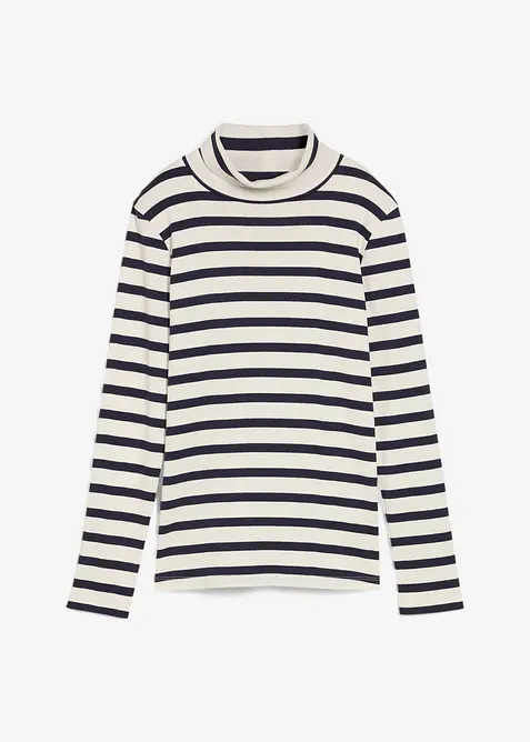 Maglia a collo alto in puro cotone, bonprix