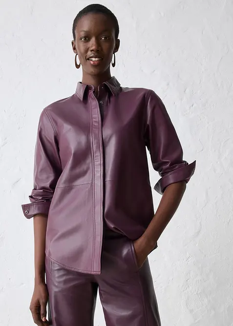 Camicia in nappa d'agnello, bonprix