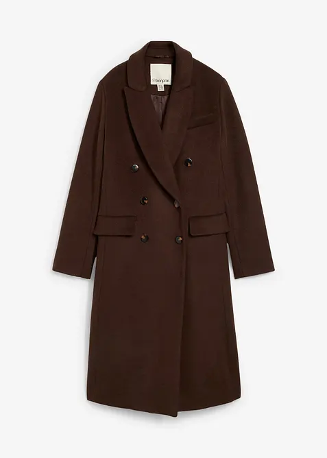 Cappotto stile blazer in morbido misto lana, bonprix