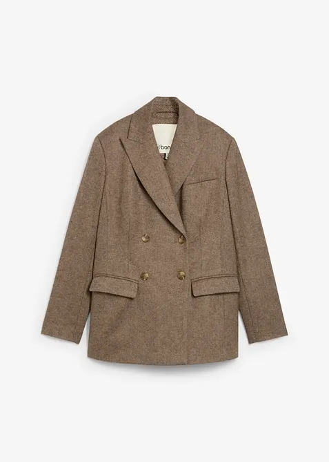 Blazer in morbido misto lana, bonprix