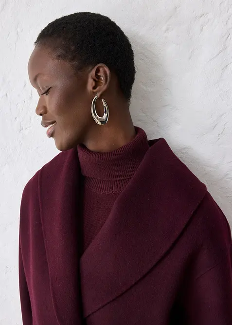 Giacca oversize in morbido misto lana, bonprix