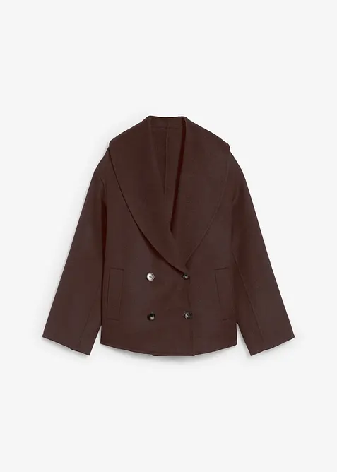 Giacca oversize in morbido misto lana, bonprix