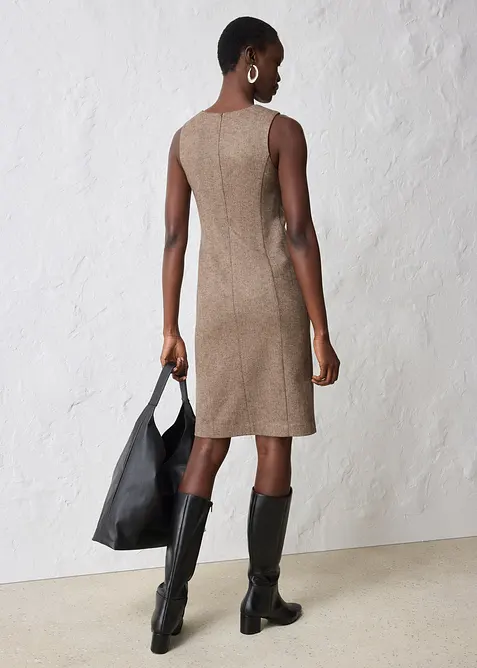 Abito a tubino in misto lana, bonprix