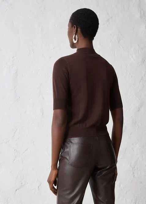 Maglione a collo alto in morbido misto lana, bonprix