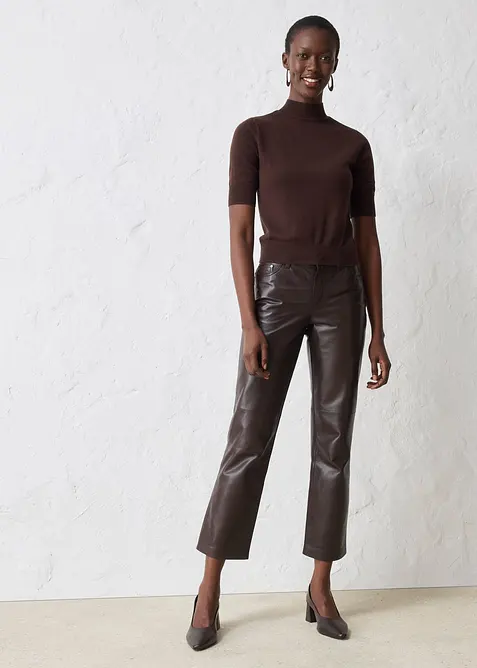 Maglione a collo alto in morbido misto lana, bonprix