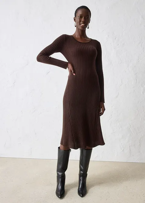 Abito in maglia di lana merino, bonprix