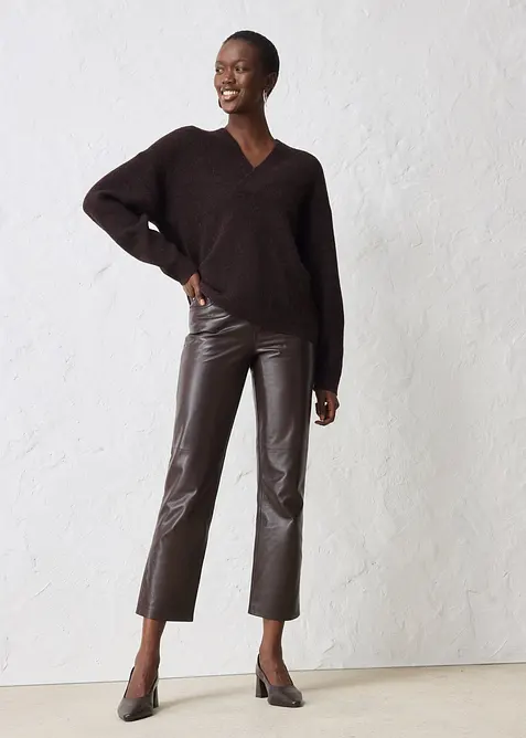 Maglione in misto alpaca caldo, bonprix