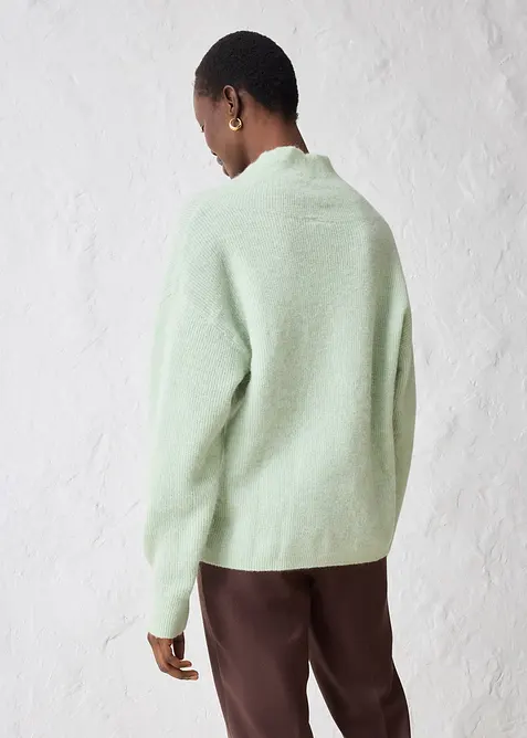 Maglione in misto alpaca caldo, bonprix