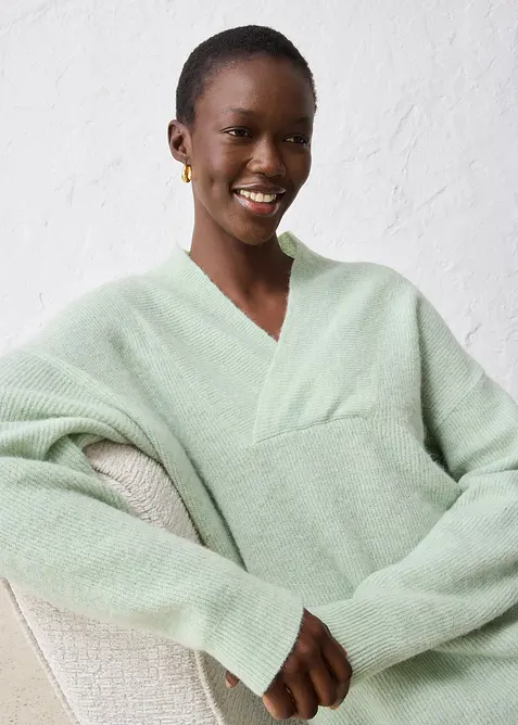 Maglione in misto alpaca caldo, bonprix