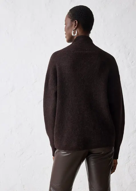 Maglione in misto alpaca caldo, bonprix