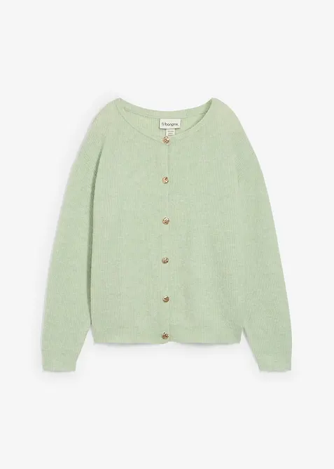 Cardigan in misto alpaca termico, bonprix