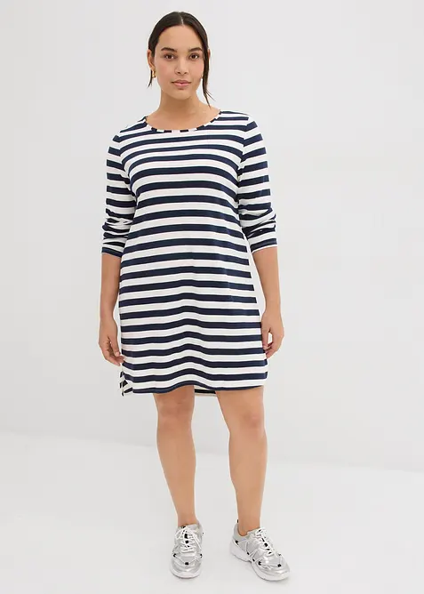 Abito asimmetrico in puro cotone pesante, bonprix