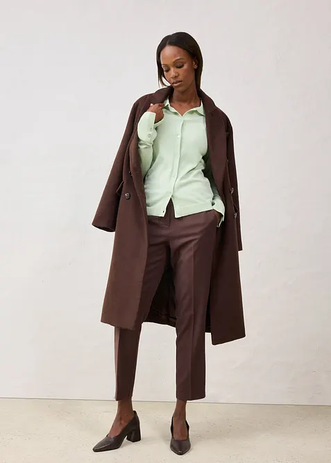 Cardigan in filato fine di misto lana morbido, bonprix